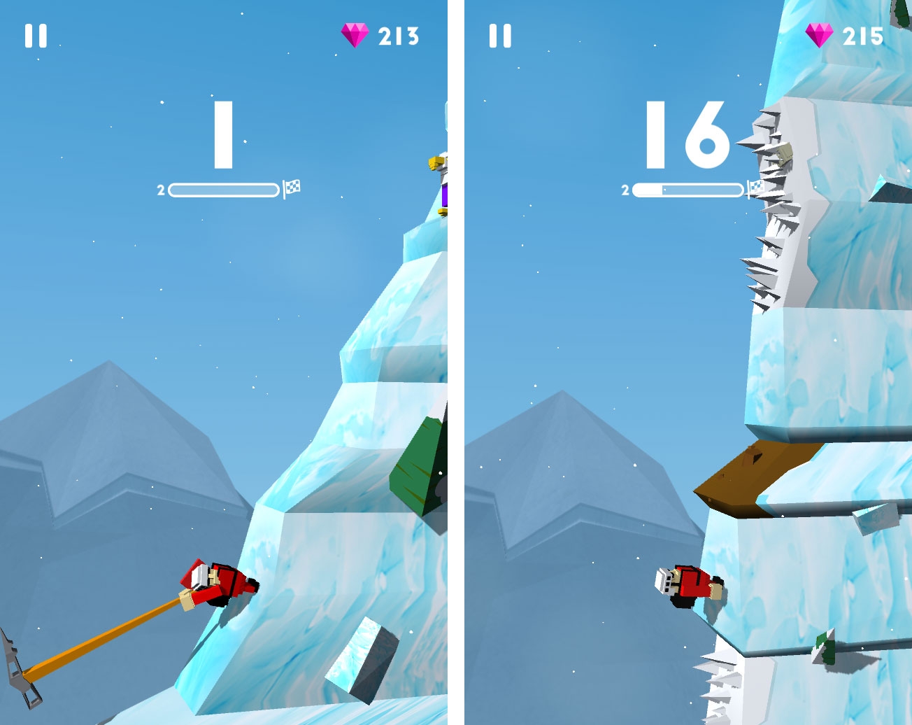 「Axe Climber（アックスクライマー）」感想・レビュー 伸びる斧で崖を登る簡単ミニゲーム GameFoliage