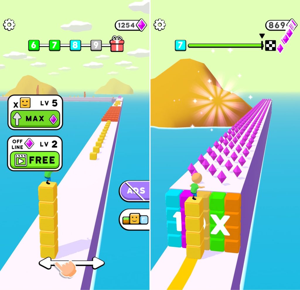 『Cube Surfer!』レビュー キューブに乗ってサーフィンする不思議なミニゲーム｜GameFoliage