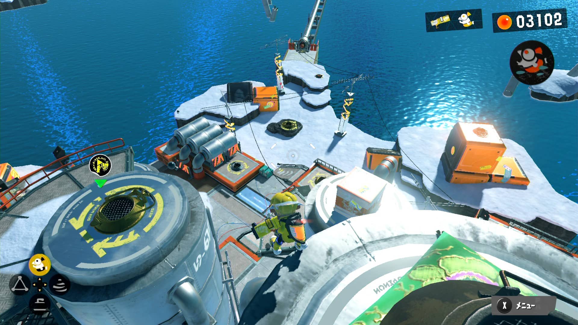 【スプラトゥーン3】サイト2の隠しアイテムの場所【ヒーローモード】