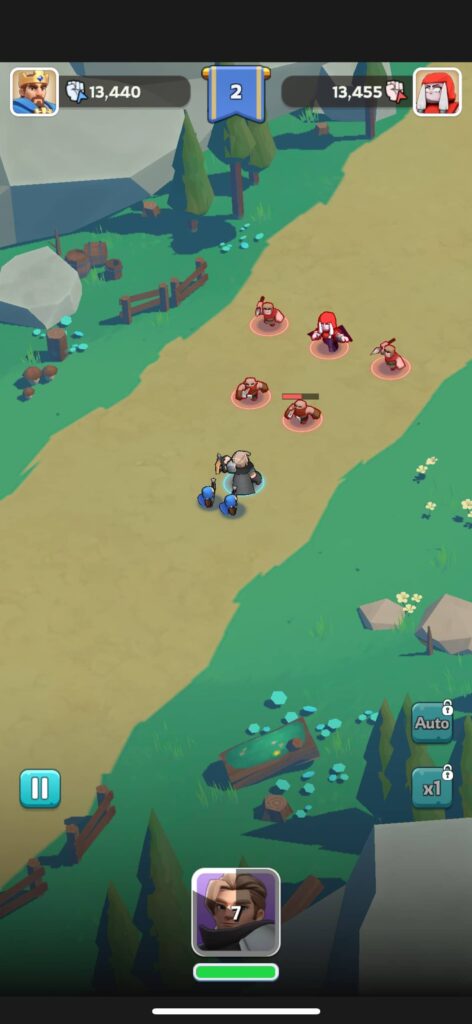 ゲームシステム1：放置育成と自動バトル機能