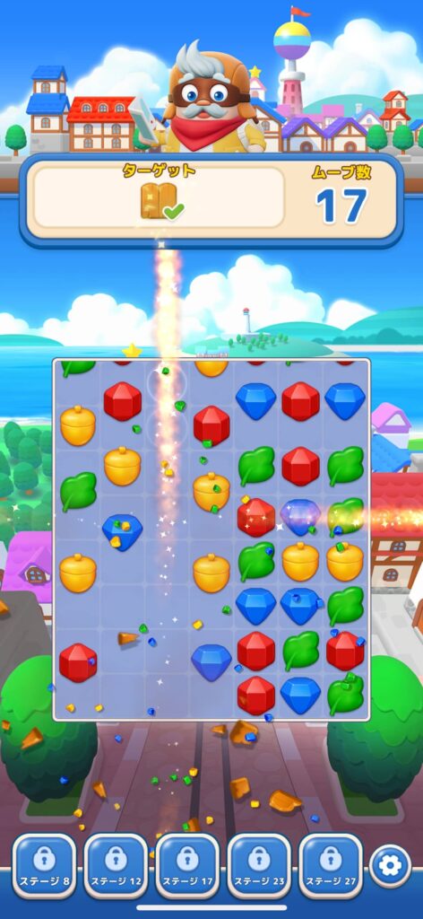 ゲームシステム1：シンプル＆スピーディな3マッチパズル