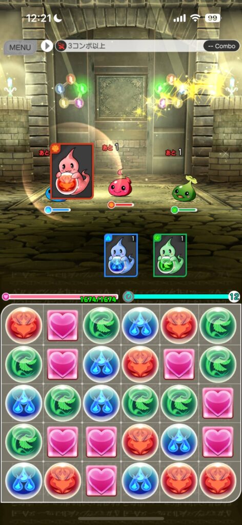 ゲームシステム3:シンプルで奥深いパズルバトル