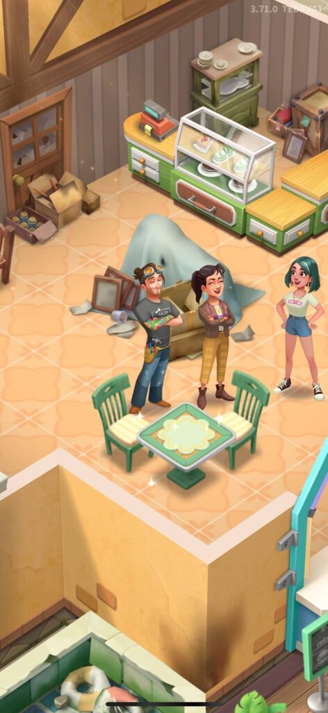 ゲームシステム2：レストランの再建とカスタマイズ