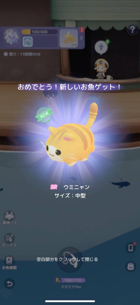 ゲームシステム1：釣り＆海の仲間収集システム
