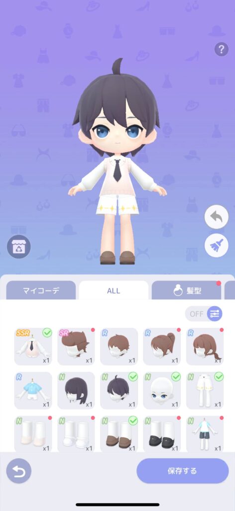 ゲームシステム2：自由な着せ替え・模様替え機能