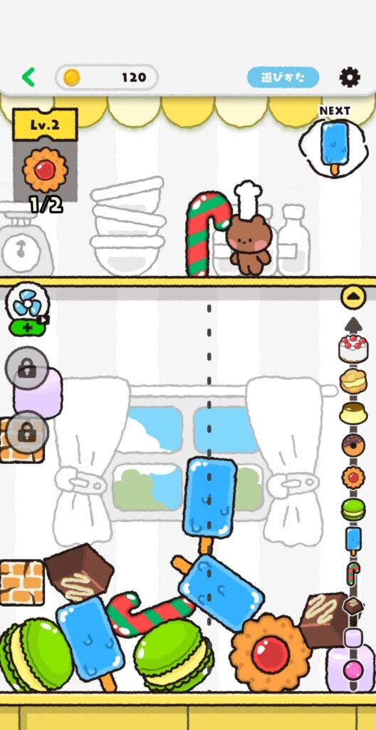 ゲームシステム1：スイーツモード