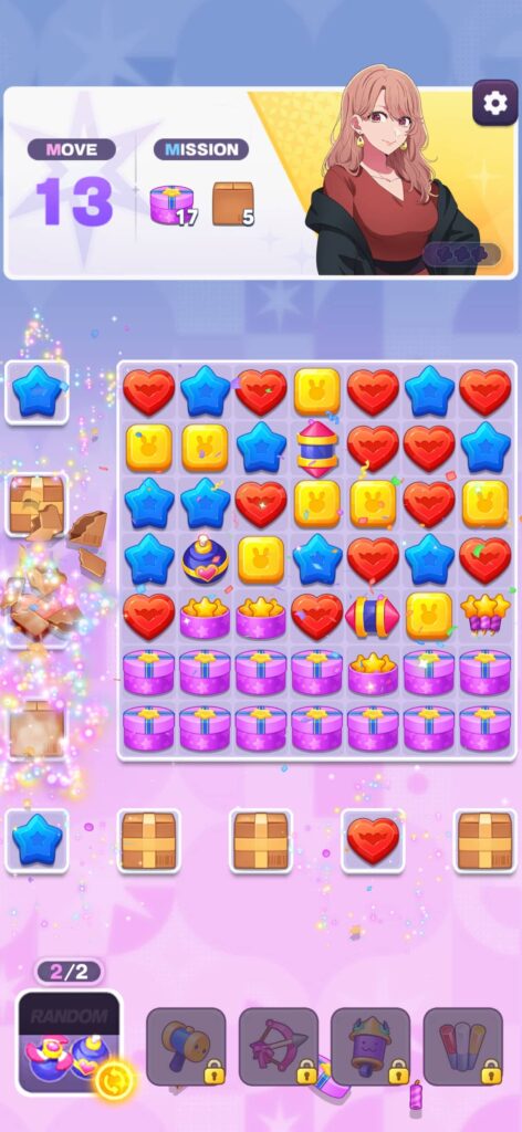 ゲームシステム1:3つ繋げて消すシンプル&爽快マッチ3パズル