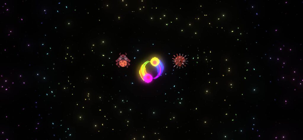 面白いポイント2：Devolver Digitalらしい美しいグラフィックと気持ちいい効果音