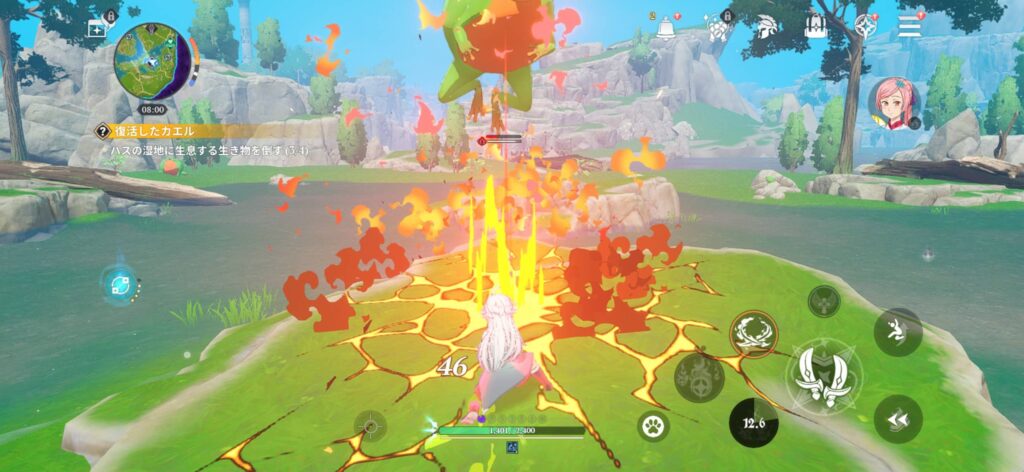 面白いポイント1:スマホとは思えないグラフィックの美しさ