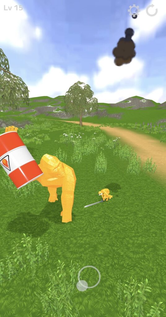 面白いポイント2:ゆるいビジュアルとシリアスな戦闘のギャップ