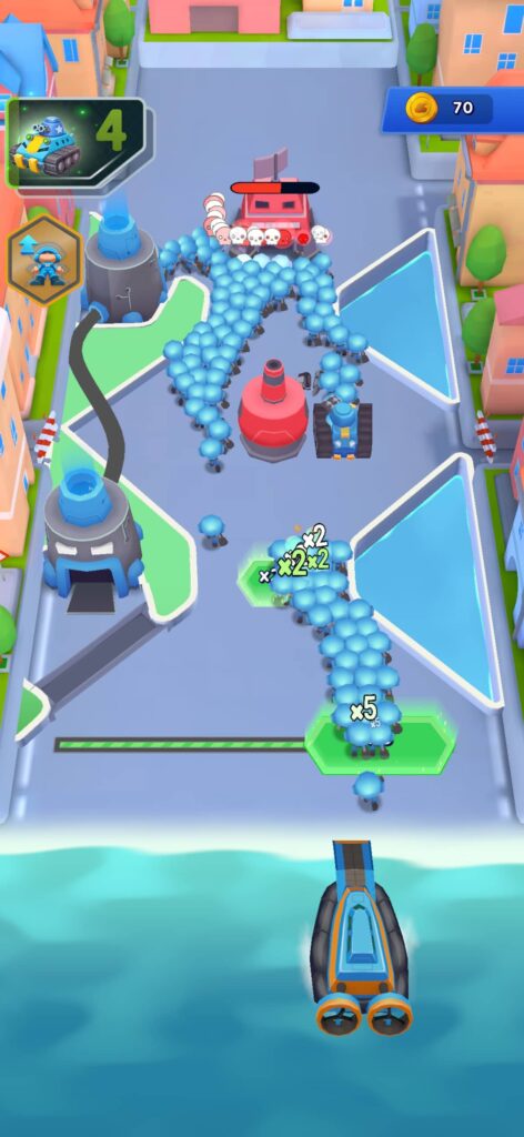 ゲームシステム1：増殖タイルで兵力を爆発的に増やす快感