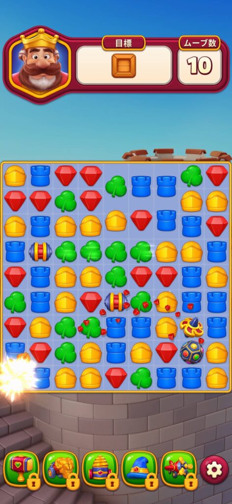 ゲームシステム1:手触りのいいマッチ3パズルを解き続ける気持ちよさ