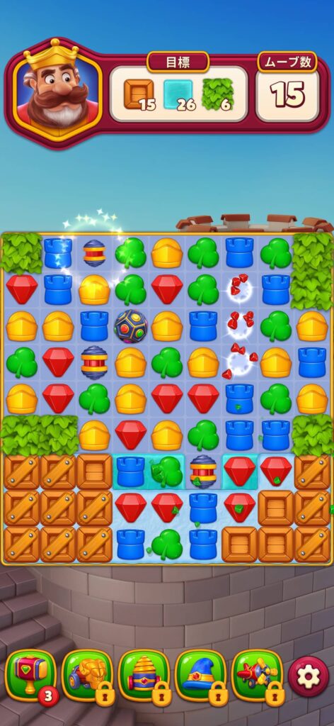 面白いポイント3:Royal Matchの実績に裏打ちされたパズルの完成度