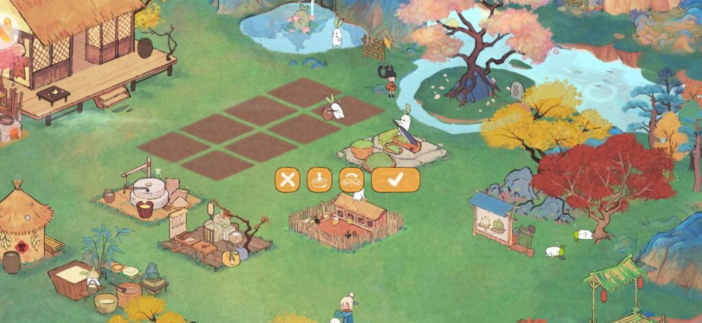 ゲームシステム2:家や庭を彩る箱庭カスタマイズ