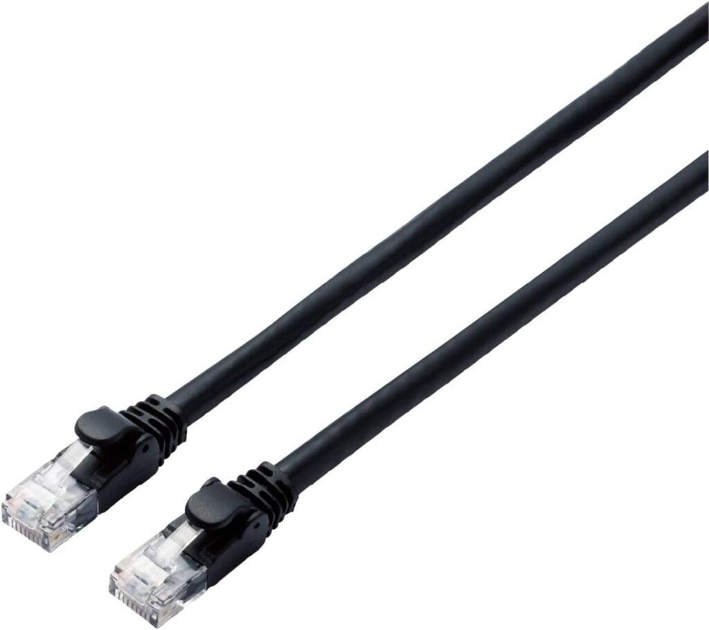 エレコム CAT6A ブラック（LD-GPA/BK）｜ツメ折れ防止で長く安心して使える