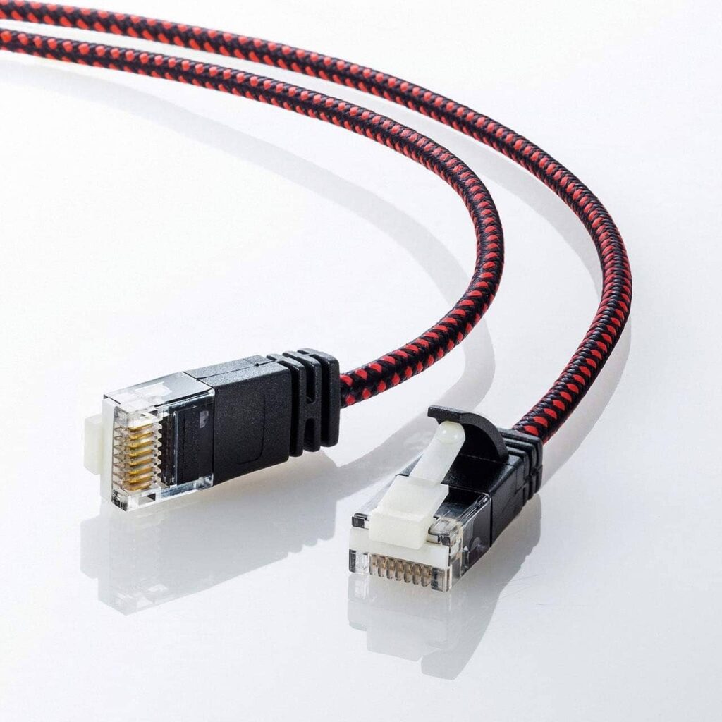 サンワサプライ CAT6A細径メッシュ（KB-T6AME）｜狭い場所への配線に強い