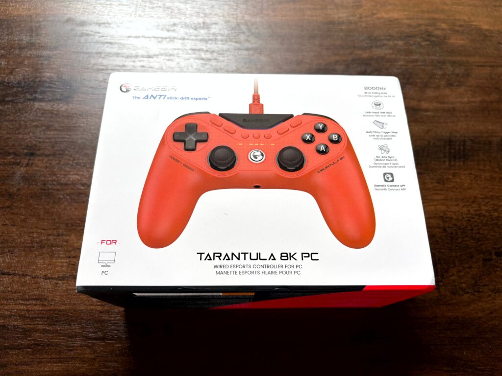 最短0.25ms、6軸ジャイロ、180g。『GameSir Tarantula 8K PC』レビュー 有線一本に振り切った競技向けパッド