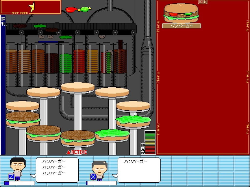 ゲームシステム1:ターンテーブルを回して材料を積み上げる