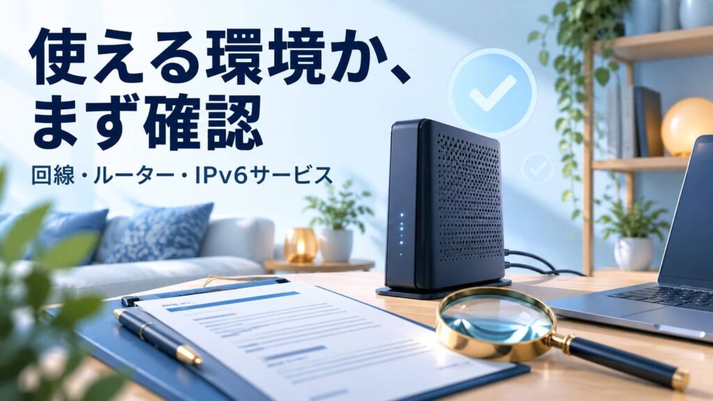 今の回線で利用できる？