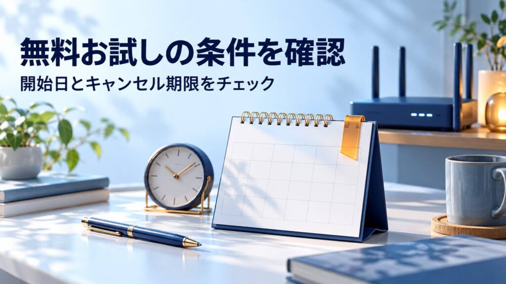 無料お試しの条件は？