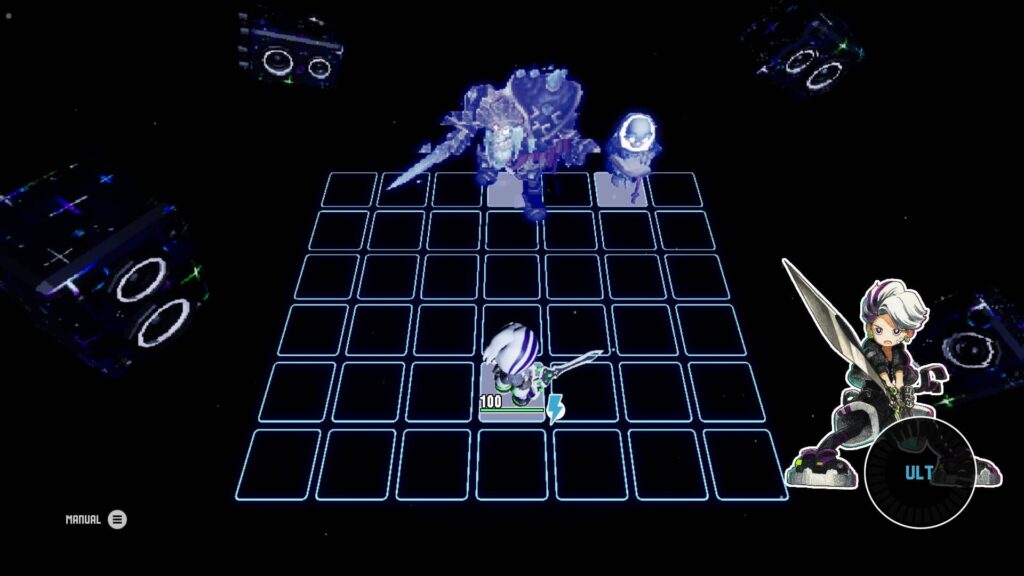 ゲームシステム1:7×6マスを駆け回る位置取りのアクション