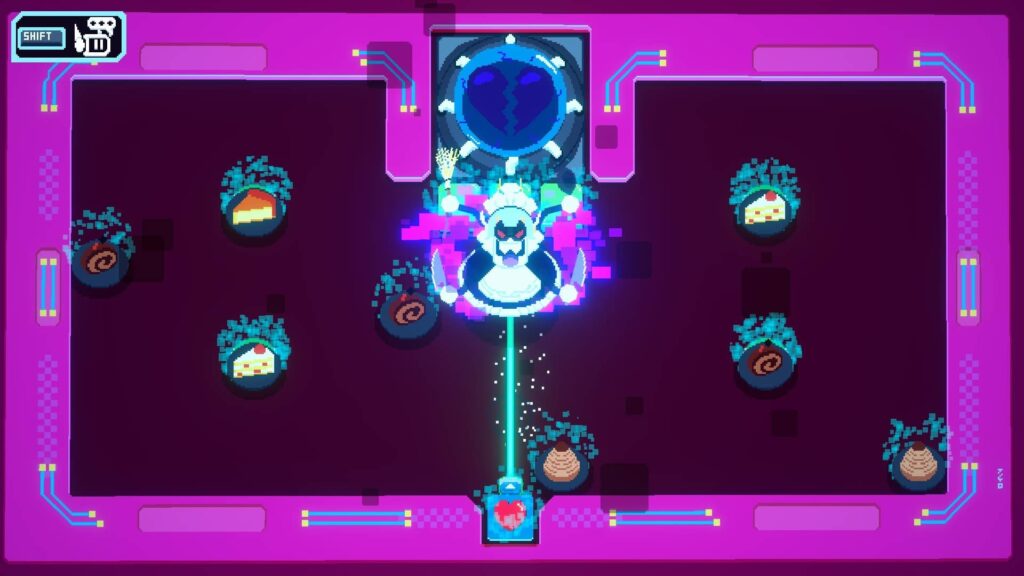 面白いポイント2:パズルとアクションが融合したボス戦