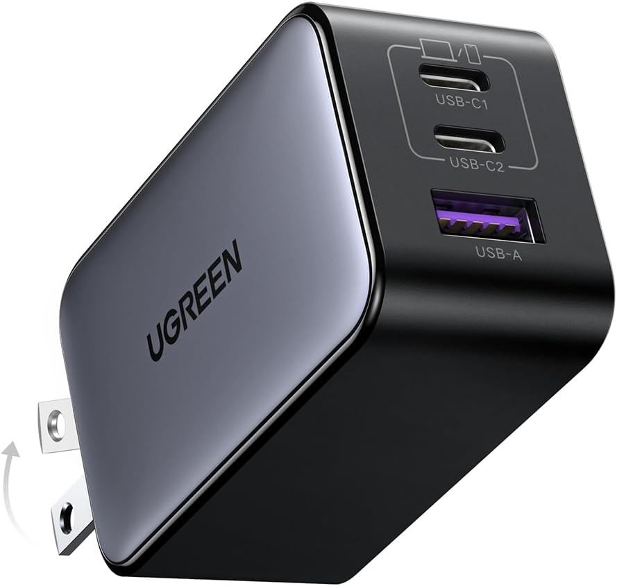 2.UGREEN Air 65W超薄型充電器|薄さと持ち運びやすさを重視するなら