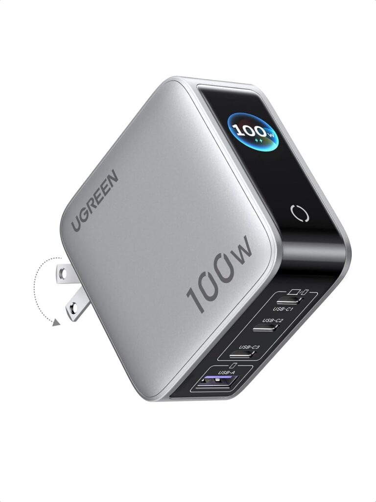 5.UGREEN アップグレード版100W 4ポート充電器|複数端末をまとめて充電