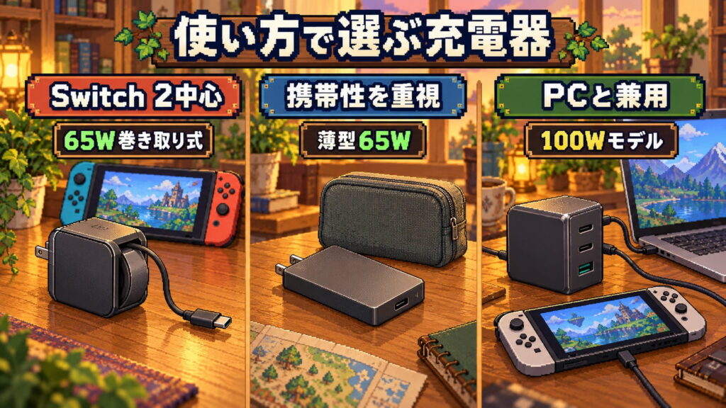 Switch 2用UGREEN充電器を選ぶポイント
